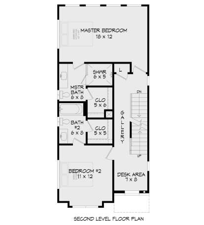 Second Floor for House Plan #940-00992