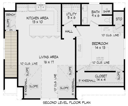 Second Floor for House Plan #940-00994