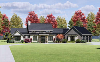 Modern Transitional House Plan #7983-00003 Elevation Photo