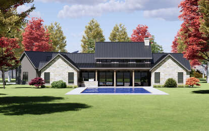 Modern Transitional House Plan #7983-00003 Elevation Photo