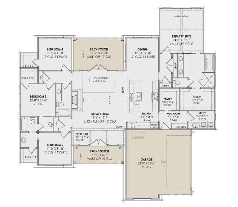 House Plan House Plan #30657 Drawing 1