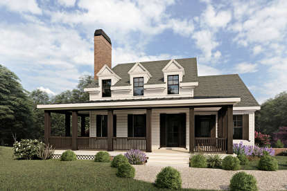 Country House Plan #009-00140 Elevation Photo