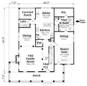 Main Floor for House Plan #009-00140
