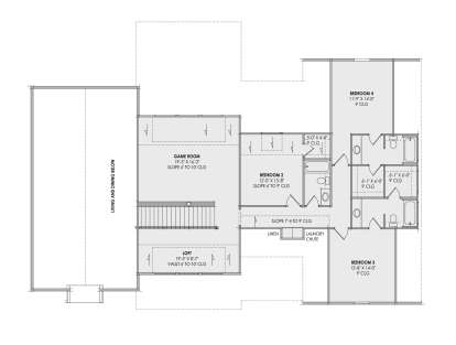 Second Floor for House Plan #7983-00008