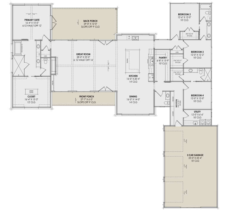 House Plan House Plan #30662 Drawing 1