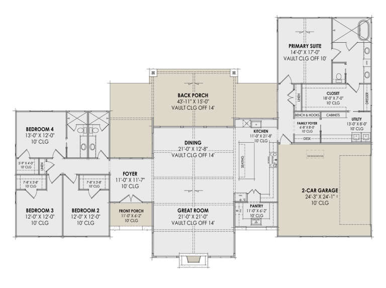 House Plan House Plan #30664 Drawing 1