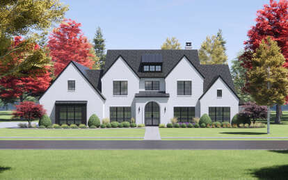 Modern Transitional House Plan #7983-00014 Elevation Photo