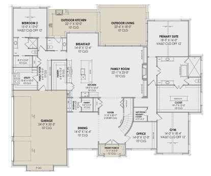 Main Floor  for House Plan #7983-00014