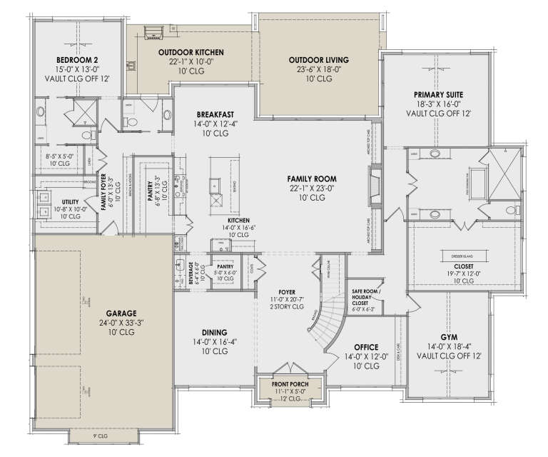 House Plan House Plan #30667 Drawing 1