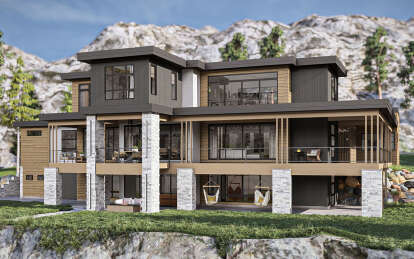 Modern House Plan #963-00893 Elevation Photo