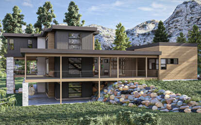 Modern House Plan #963-00893 Elevation Photo