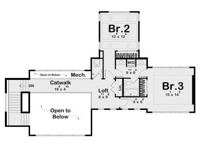 Second Floor for House Plan #963-00893