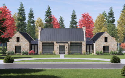 Contemporary House Plan #7983-00015 Elevation Photo