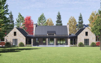 Contemporary House Plan #7983-00015 Elevation Photo
