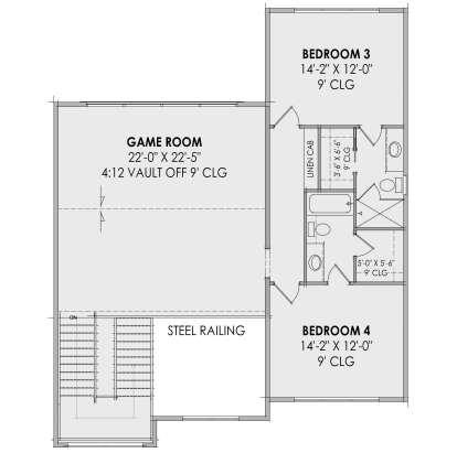 Second Floor for House Plan #7983-00018