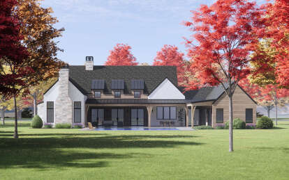 Modern Transitional House Plan #7983-00019 Elevation Photo