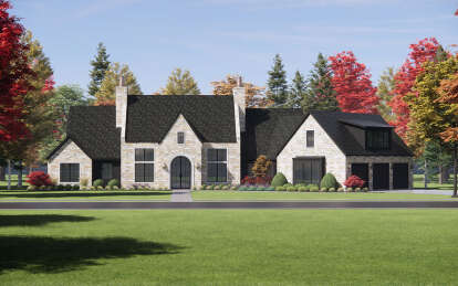 Modern Transitional House Plan #7983-00020 Elevation Photo