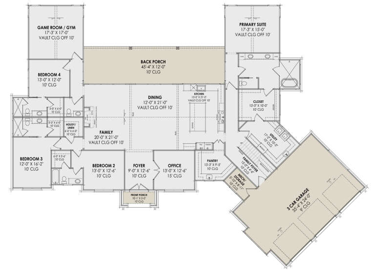 House Plan House Plan #30676 Drawing 1