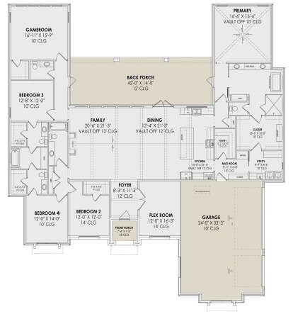Main Floor  for House Plan #7983-00021