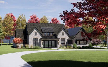 Modern Transitional House Plan #7983-00022 Elevation Photo
