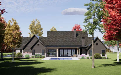 Modern Transitional House Plan #7983-00022 Elevation Photo