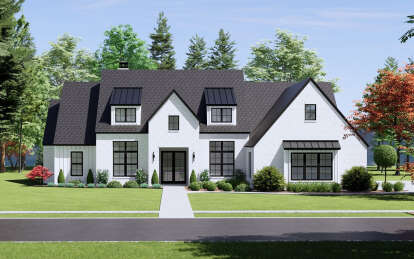 Modern Transitional House Plan #7983-00023 Elevation Photo