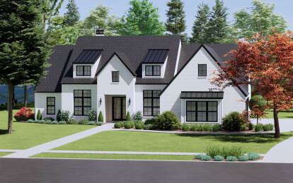 Modern Transitional House Plan #7983-00023 Elevation Photo