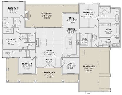 Main Floor  for House Plan #7983-00024