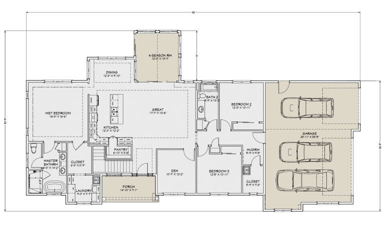 House Plan House Plan #30682 Drawing 1