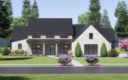 Modern Transitional House Plan #7983-00026 Elevation Photo