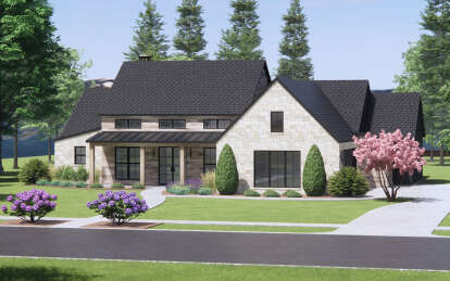 Modern Transitional House Plan #7983-00026 Elevation Photo