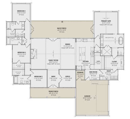Main Floor  for House Plan #7983-00026