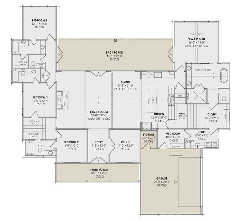 House Plan House Plan #30687 Drawing 1