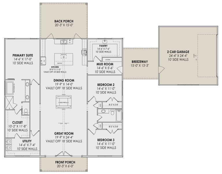 House Plan House Plan #30689 Drawing 1
