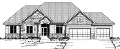 European House Plan #098-00091 Elevation Photo