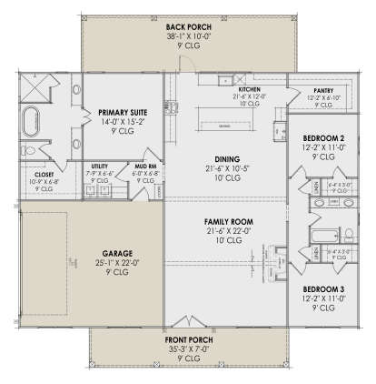 Main Floor  for House Plan #7983-00029