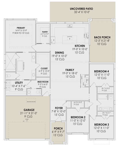 Main Floor  for House Plan #7983-00030