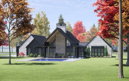Modern Transitional House Plan #7983-00033 Elevation Photo