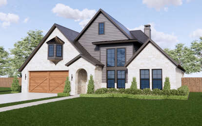 European House Plan #7983-00034 Elevation Photo