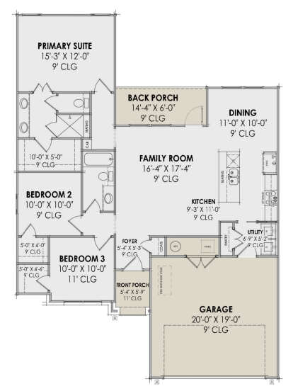 Main Floor  for House Plan #7983-00035