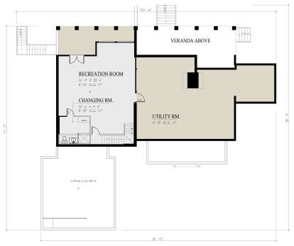 Basement for House Plan #3290-00001
