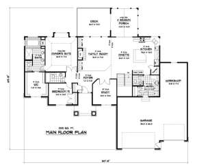 Main Floor for House Plan #098-00092