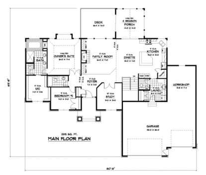 House Plan House Plan #3070 Drawing 1