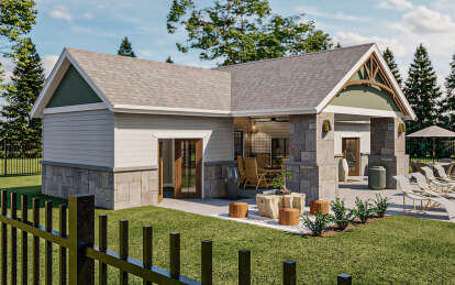 Craftsman House Plan #963-00898 Elevation Photo