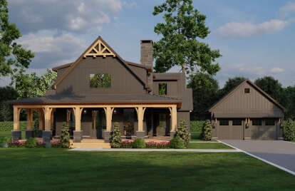 Modern Farmhouse House Plan #8318-00385 Elevation Photo