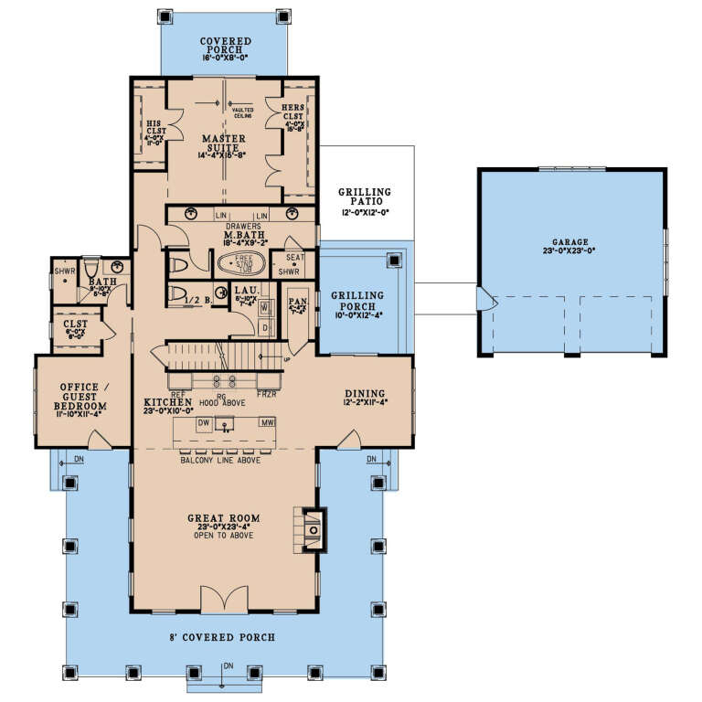 House Plan House Plan #30708 Drawing 1