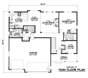 Main Floor for House Plan #098-00093