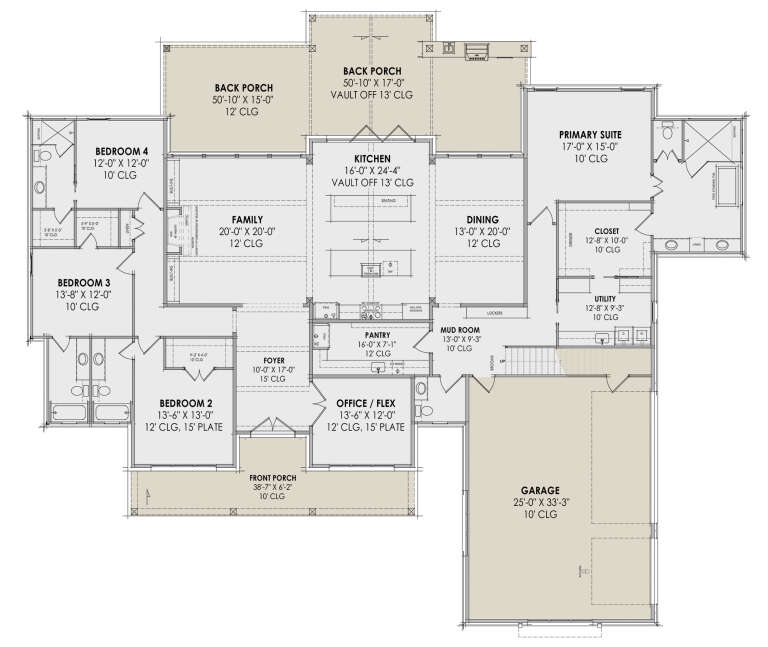 House Plan House Plan #30716 Drawing 1