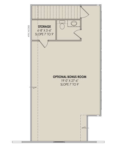 Bonus Room for House Plan #7983-00038