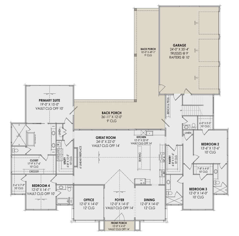 House Plan House Plan #30717 Drawing 1